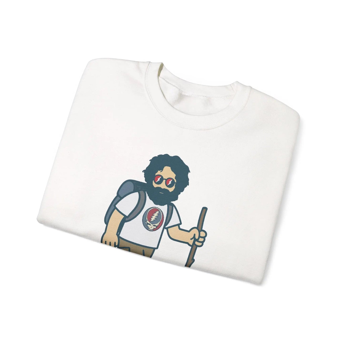 Life is dead. Crewneck Sweatshirt Unisex Heavy Blend Hikin' Jerry