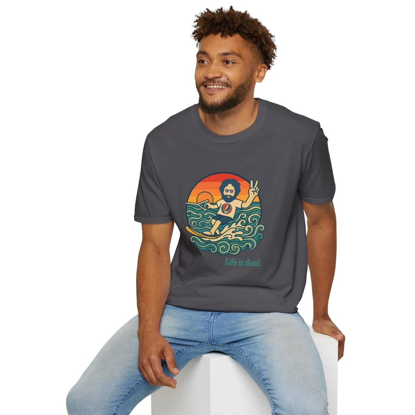 Life is Dead Jerry's Ridin' The Wake T-Shirt Grateful Dead