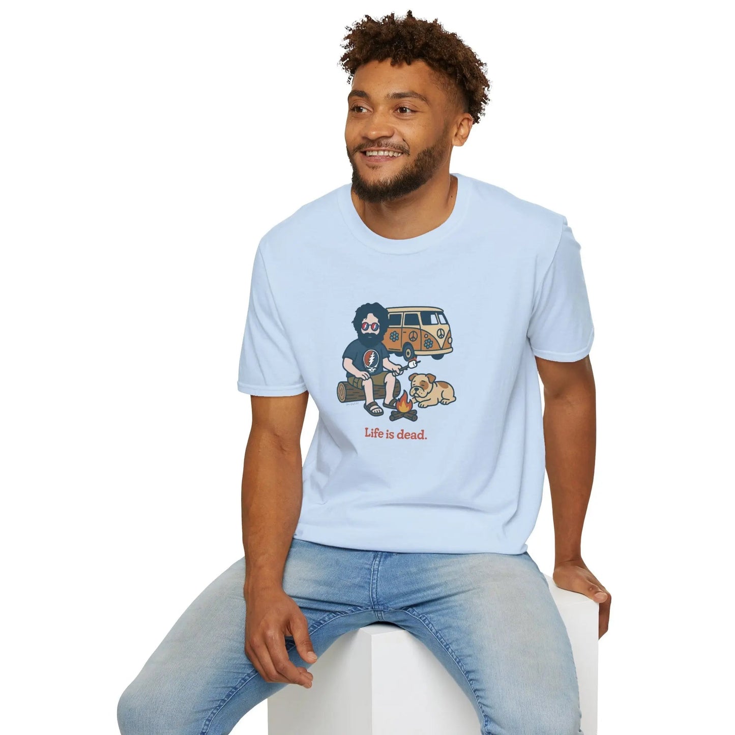 Grateful Dead Life is Dead Soft-Style T-Shirt Campin' Jerry