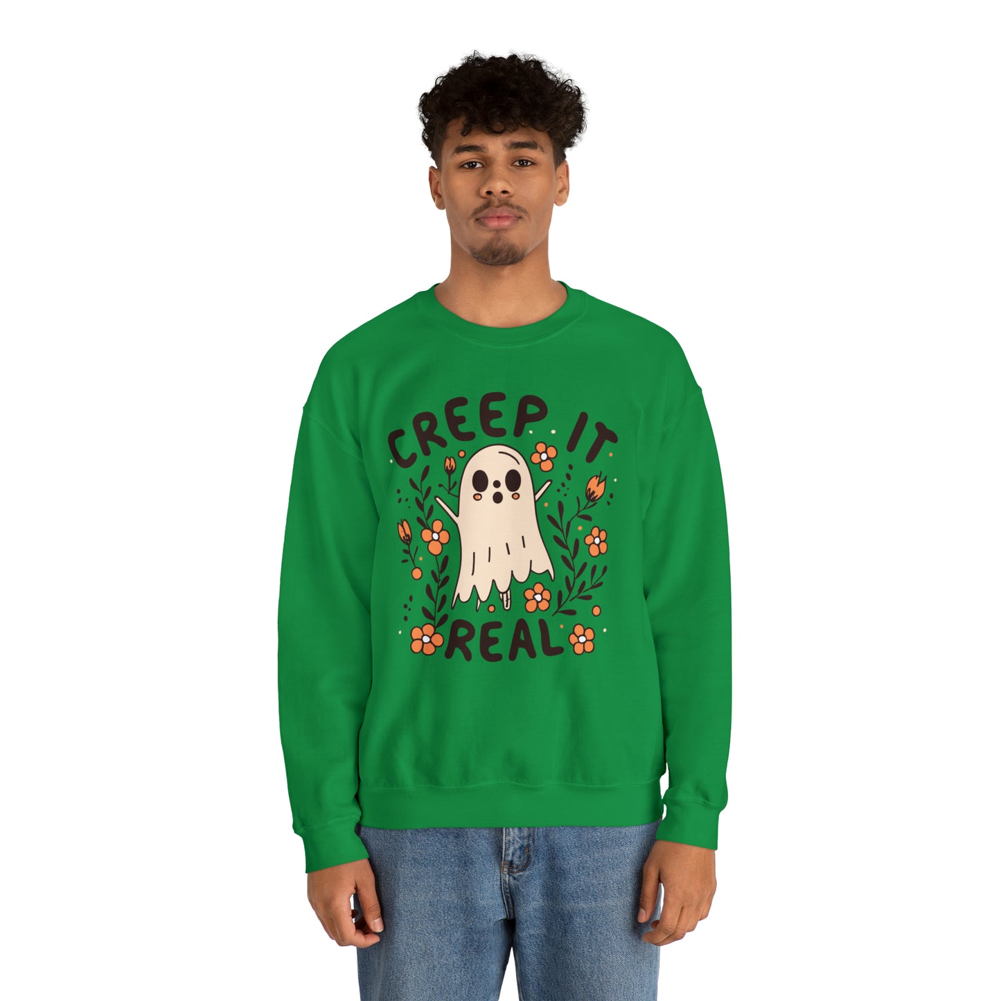 Creep It Real Sweatshirt, Spooky Season Halloween Sweatshirt, Winter Sweatshirt, Spooky Sweatshirt, Halloween Gifts