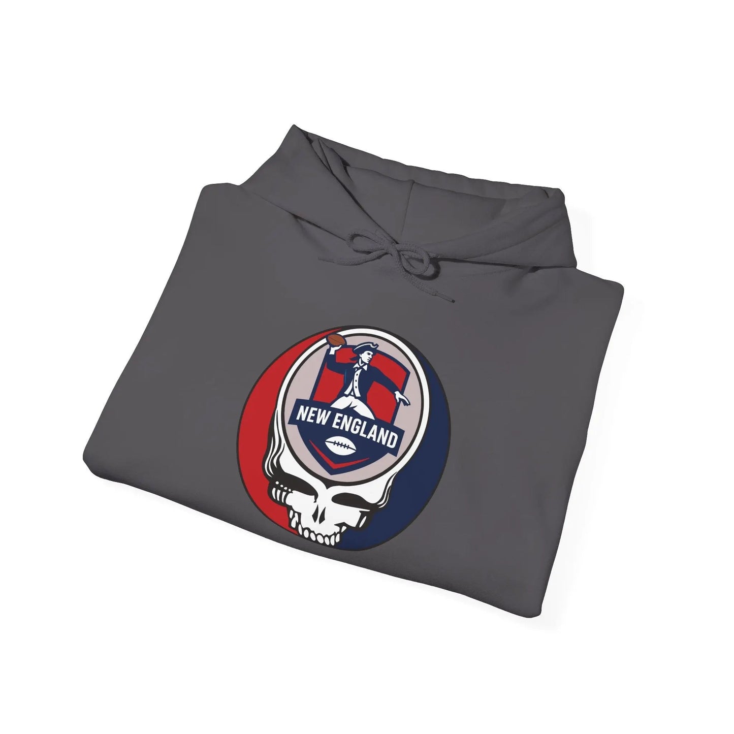 New England Patriots Grateful Dead Hooded Sweatshirt NFL The Gridiron Collection