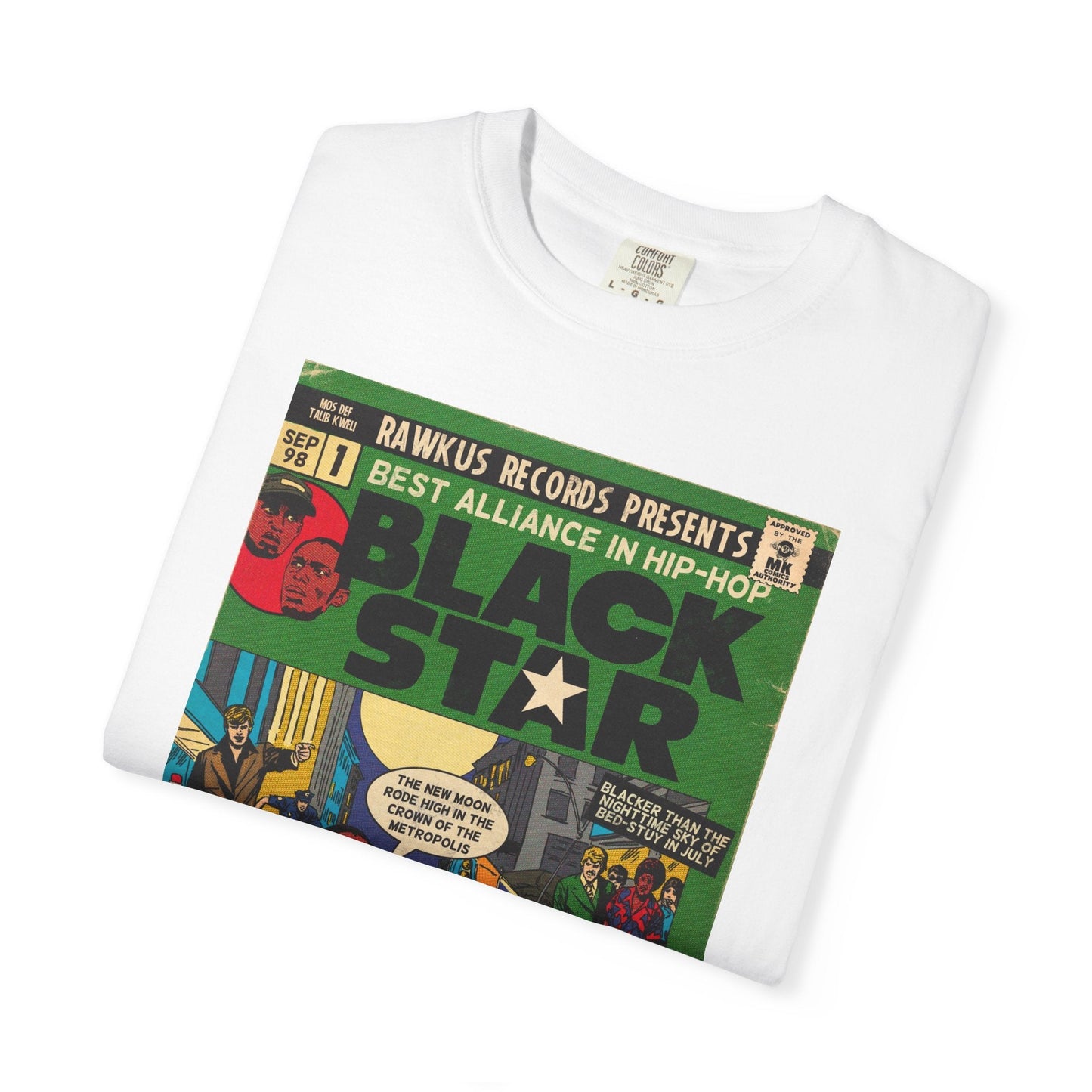 Black Star Unisex Comfort Colors T-shirt 100% Ring-Spun Cotton