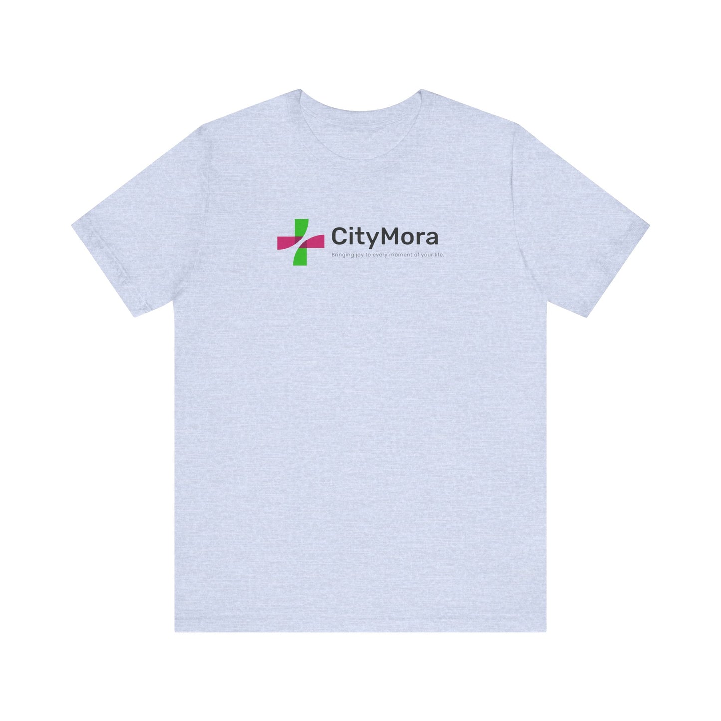 Casual Unisex Tee - 'CityMora' Motivational Short Sleeve Shirt