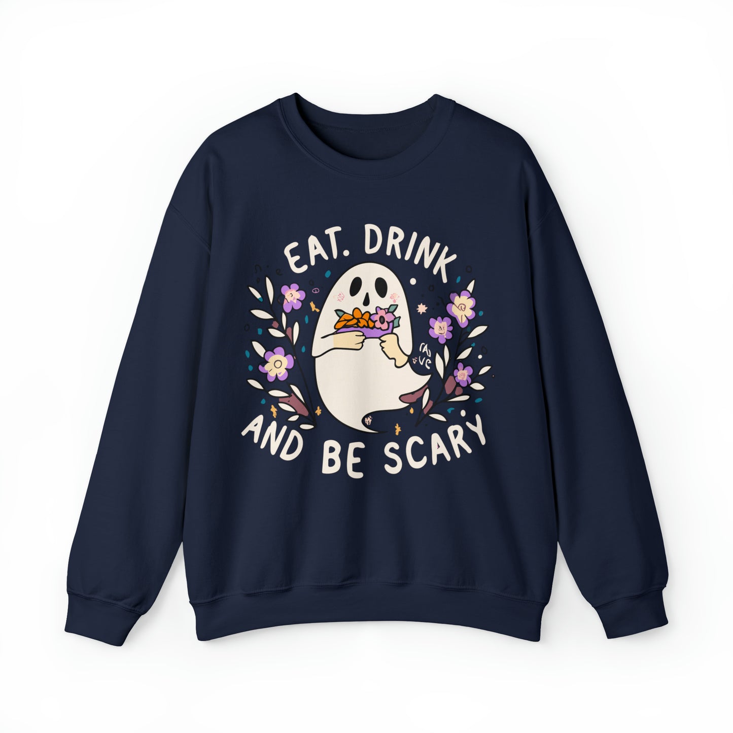 Halloween Eat, Drink and Be Scary Spooky Sweatshirt, Spooky Season Halloween Sweatshirt, Winter Sweatshirt, Spooky Sweatshirt, Halloween Gifts
