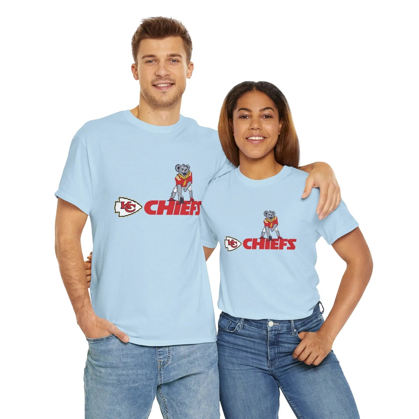 Kansas City Chiefs Dancing Bear Grateful Dead T-Shirt The Gridiron Collection