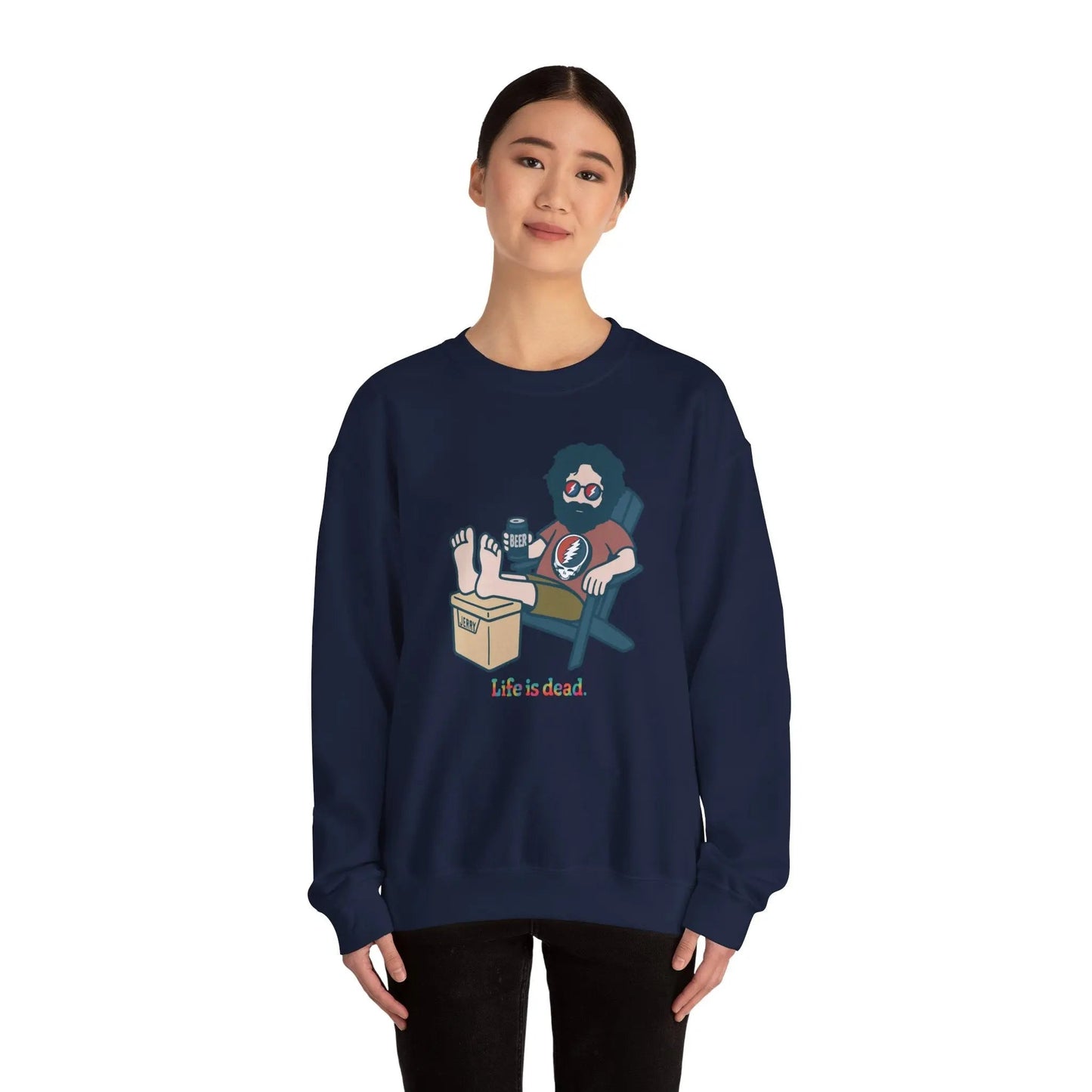 Stay Cool Jerry Life is Dead Crewneck Sweatshirt Unisex