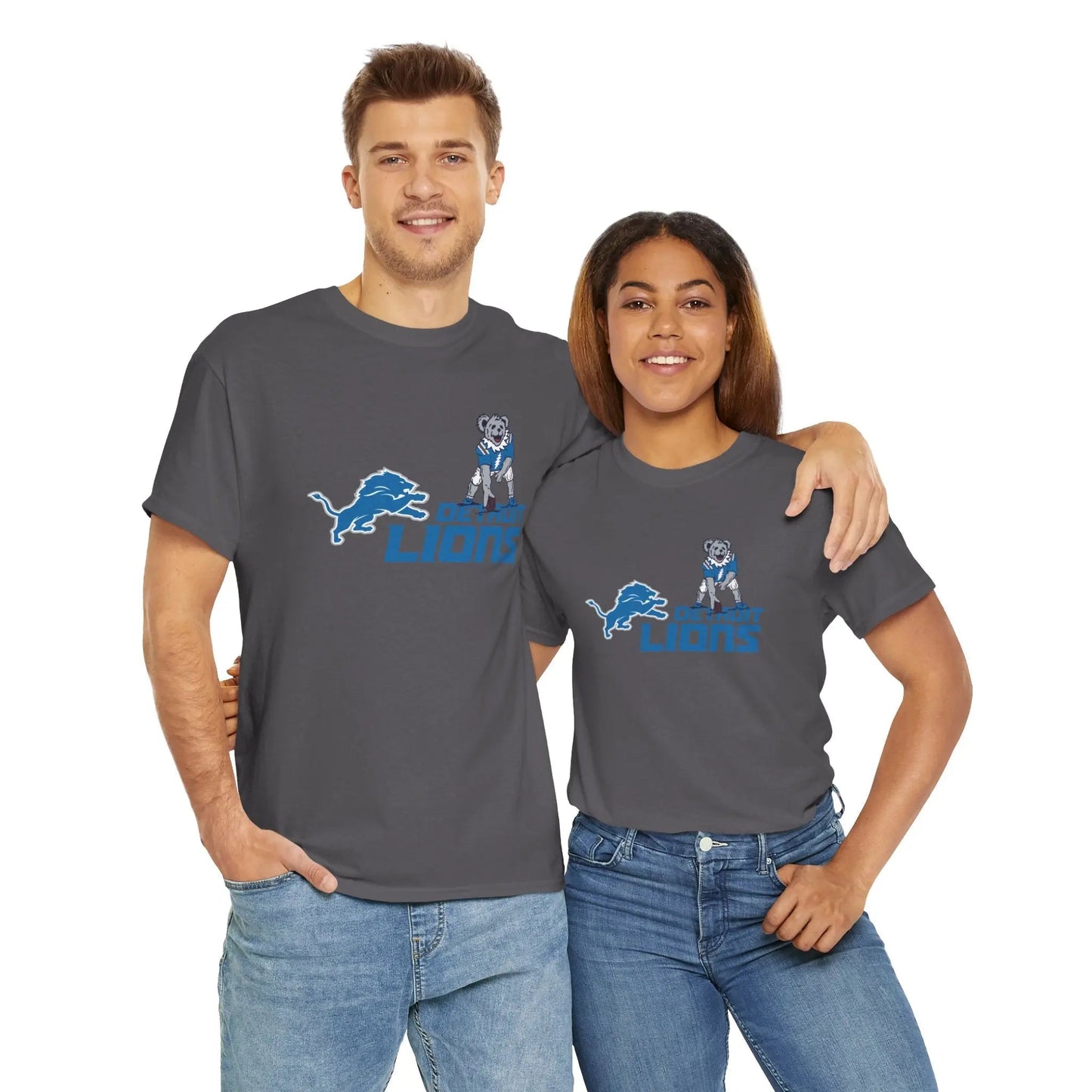 Detroit Lions Dancing Bear Grateful Dead T-Shirt NFL The Gridiron Collection
