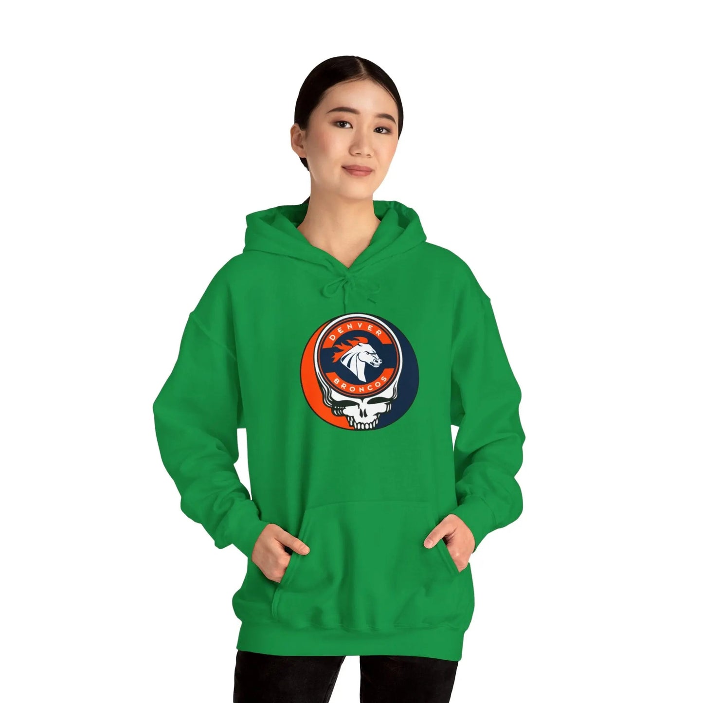 Denver Broncos Grateful Dead Hooded Sweatshirt The Gridiron Collection