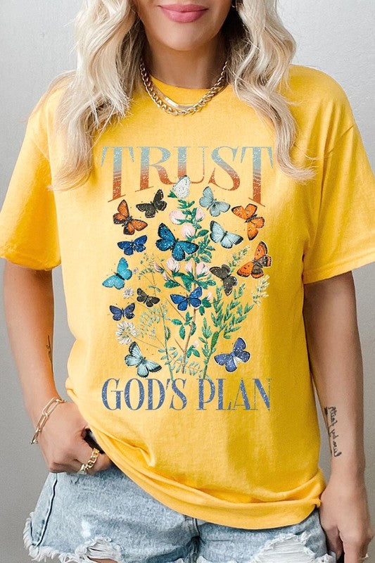Trust God's Plan Graphic Plus Heavy Cotton Tee