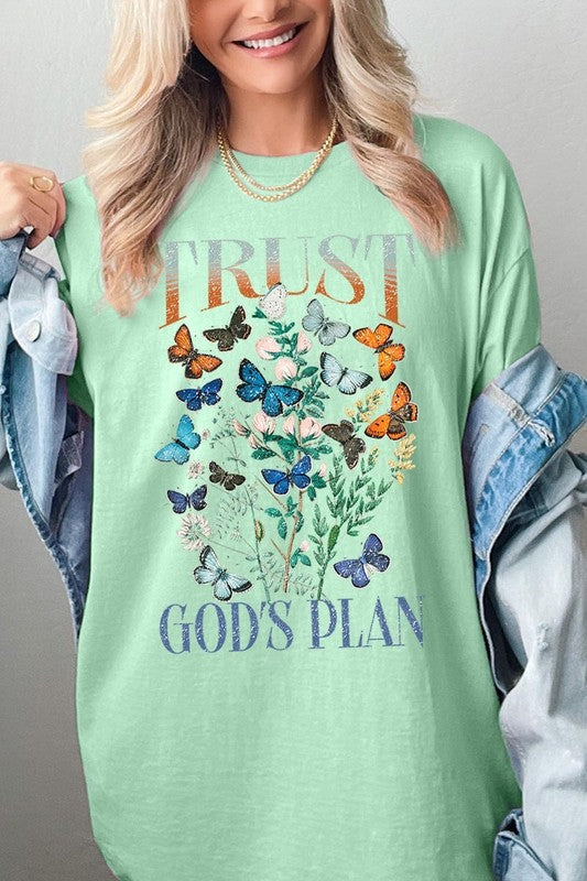 Trust God's Plan Graphic Plus Heavy Cotton Tee