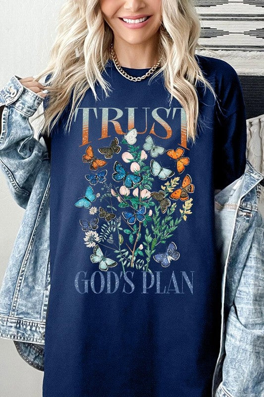 Trust God's Plan Graphic Plus Heavy Cotton Tee