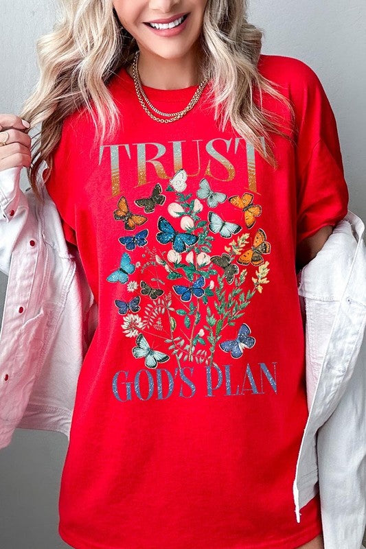 Trust God's Plan Graphic Plus Heavy Cotton Tee