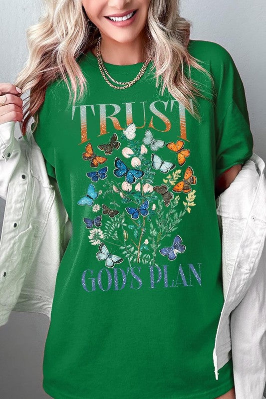 Trust God's Plan Graphic Plus Heavy Cotton Tee