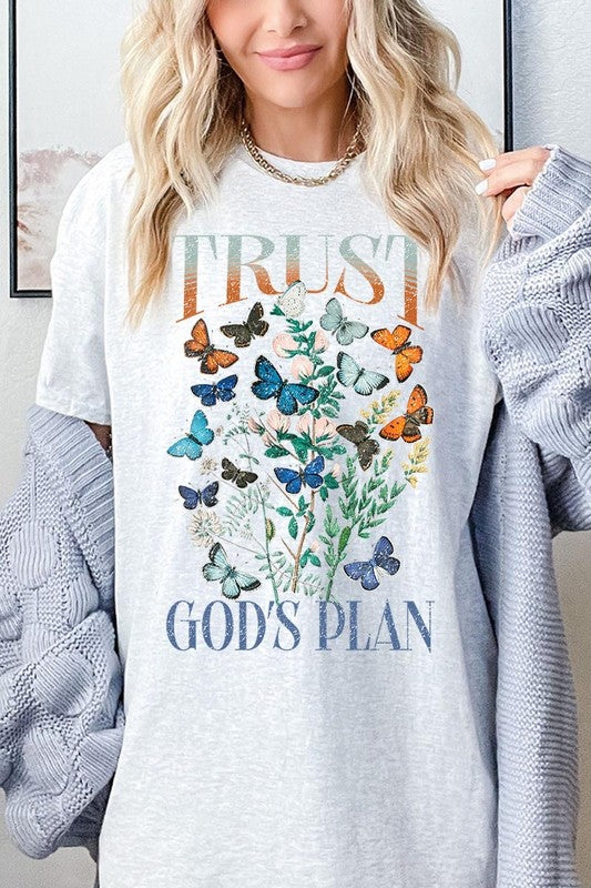 Trust God's Plan Graphic Plus Heavy Cotton Tee