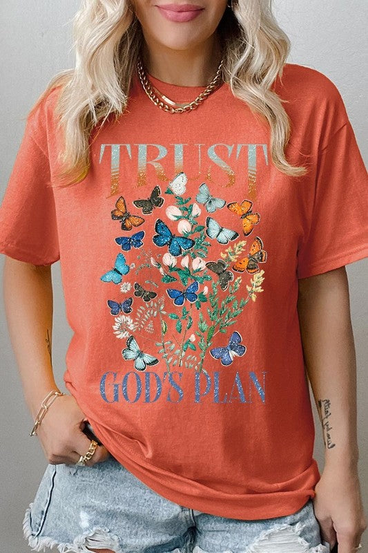 Trust God's Plan Graphic Plus Heavy Cotton Tee