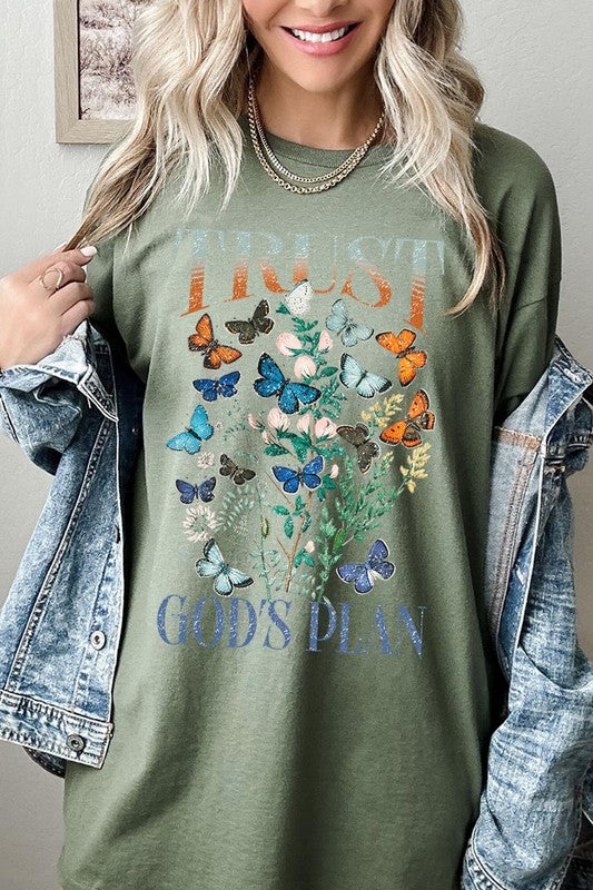 Trust God's Plan Graphic Plus Heavy Cotton Tee