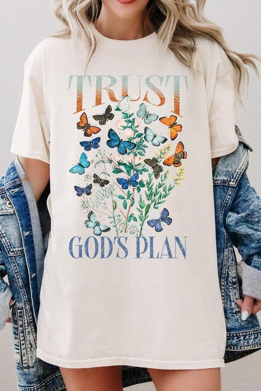 Trust God's Plan Graphic Plus Heavy Cotton Tee