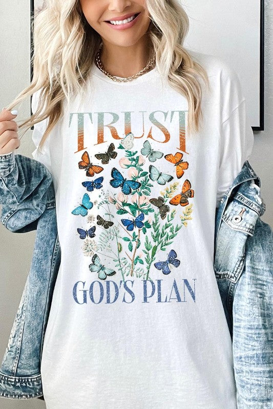 Trust God's Plan Graphic Plus Heavy Cotton Tee