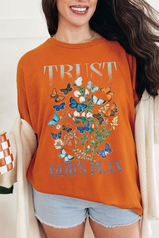 Trust God's Plan Graphic Plus Heavy Cotton Tee