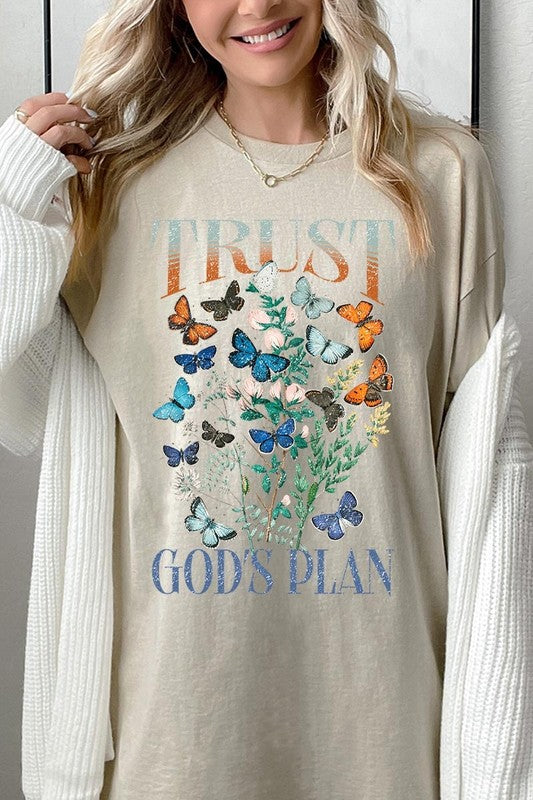 Trust God's Plan Graphic Plus Heavy Cotton Tee