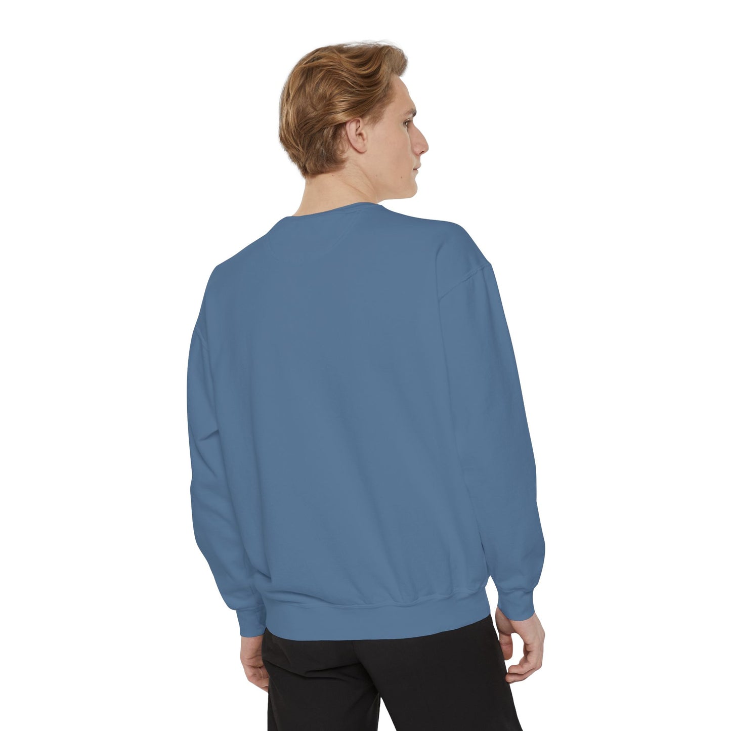 Unisex Garment-Dyed Sweatshirt - Chill Vibes with STRAWBERIFY Text