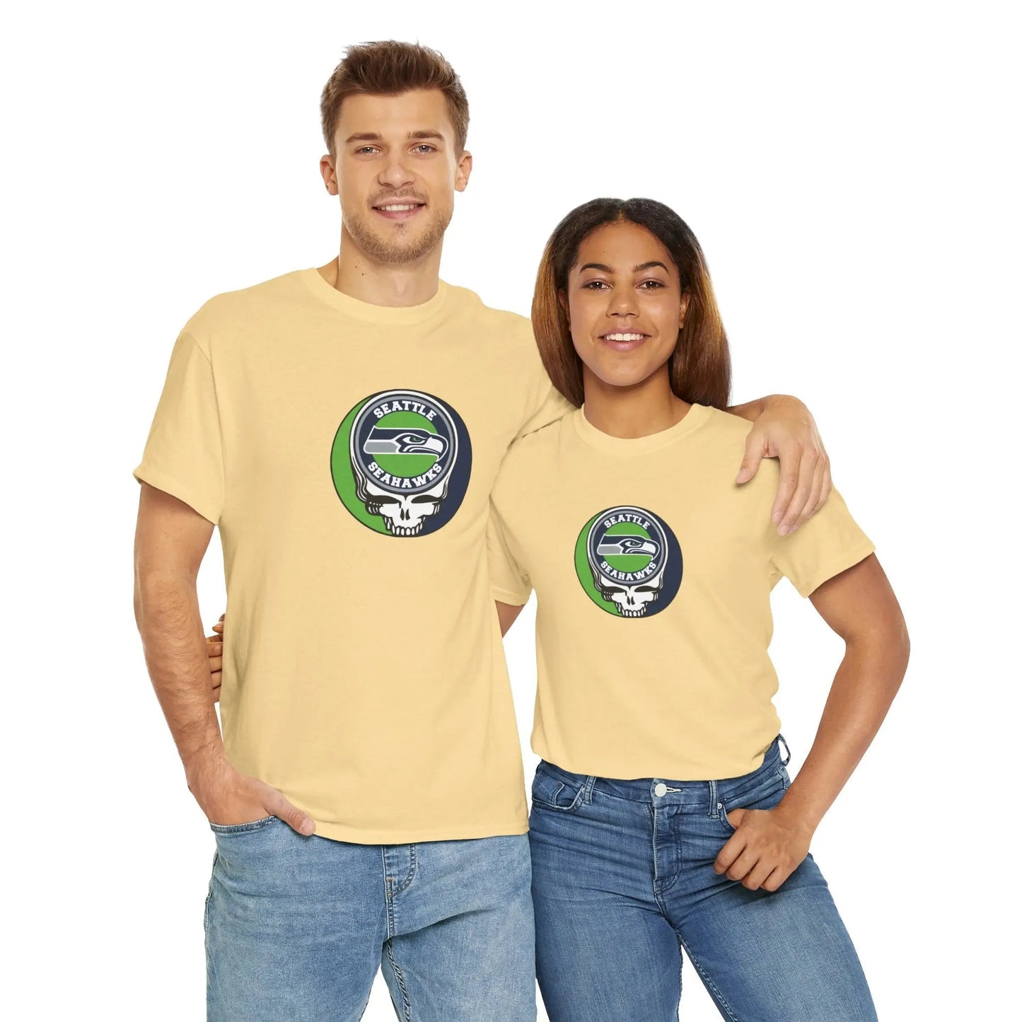 Seattle Seahawks Steal Your Face T-Shirt Grateful Dead The Gridiron Collection