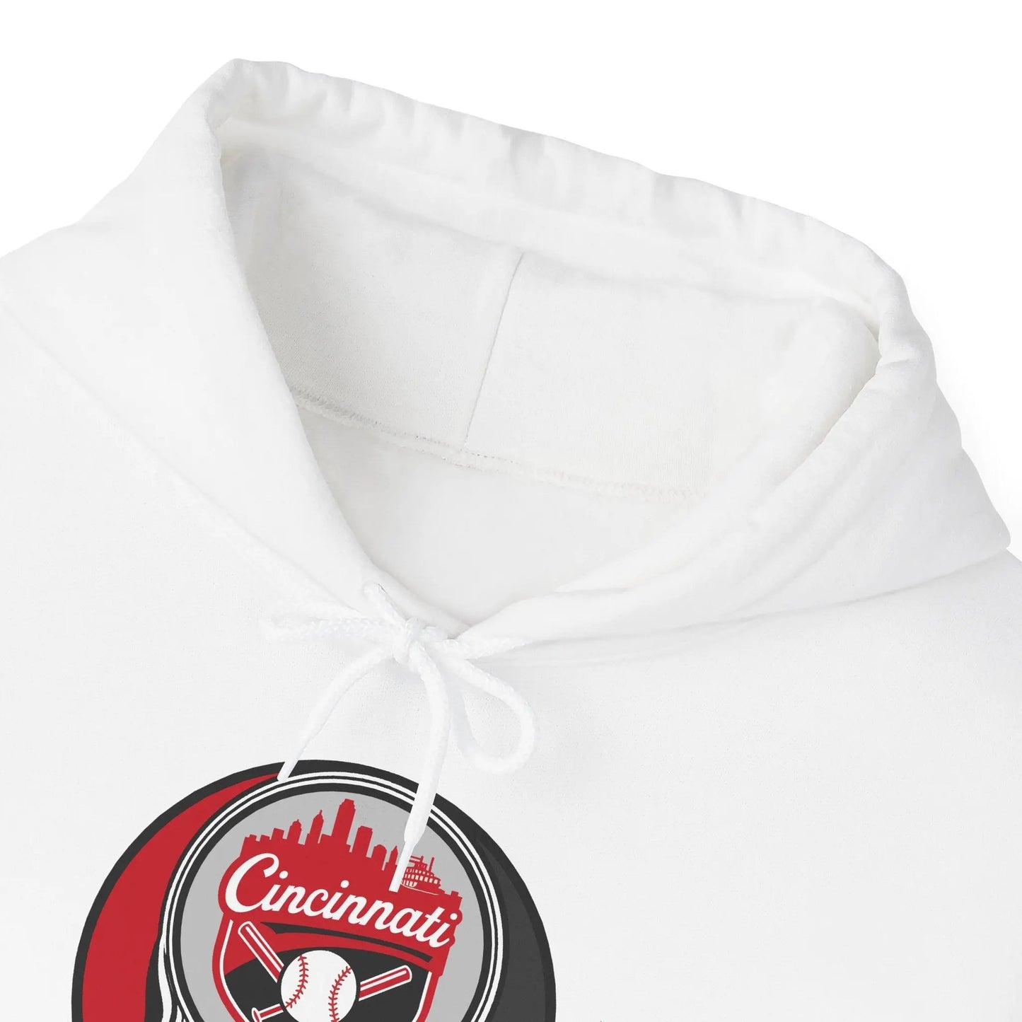 Grateful Dead Unisex Heavy Blend Hoodie Steal Your Face Artwork The Ballpark Collection Cincinnati Baseball Edition