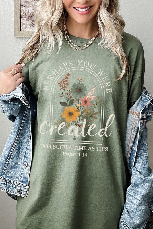 Perhaps You Were Created Plus Heavy Cotton Tee