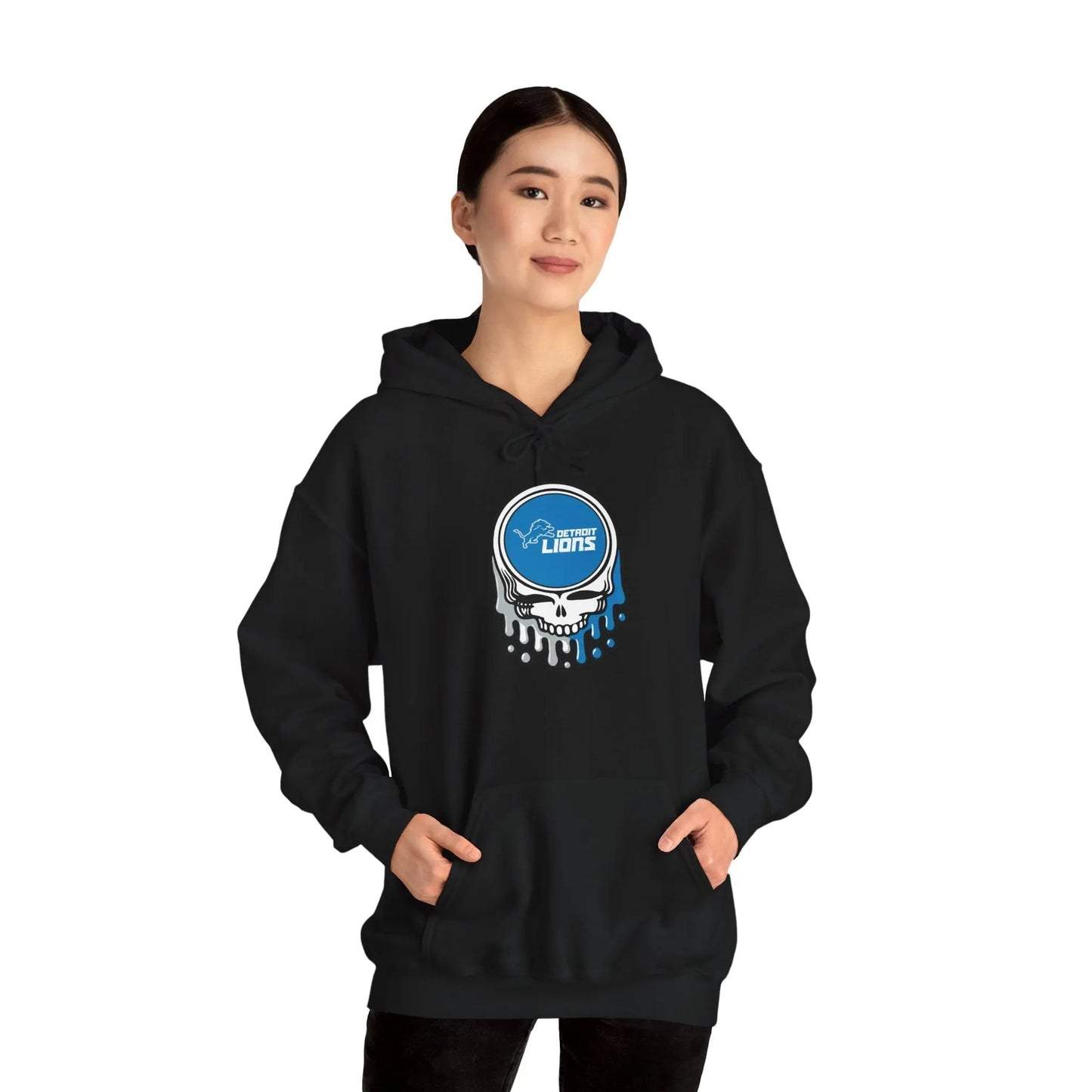 Detroit Lions Grateful Dead Hooded Sweatshirt The Gridiron Collection