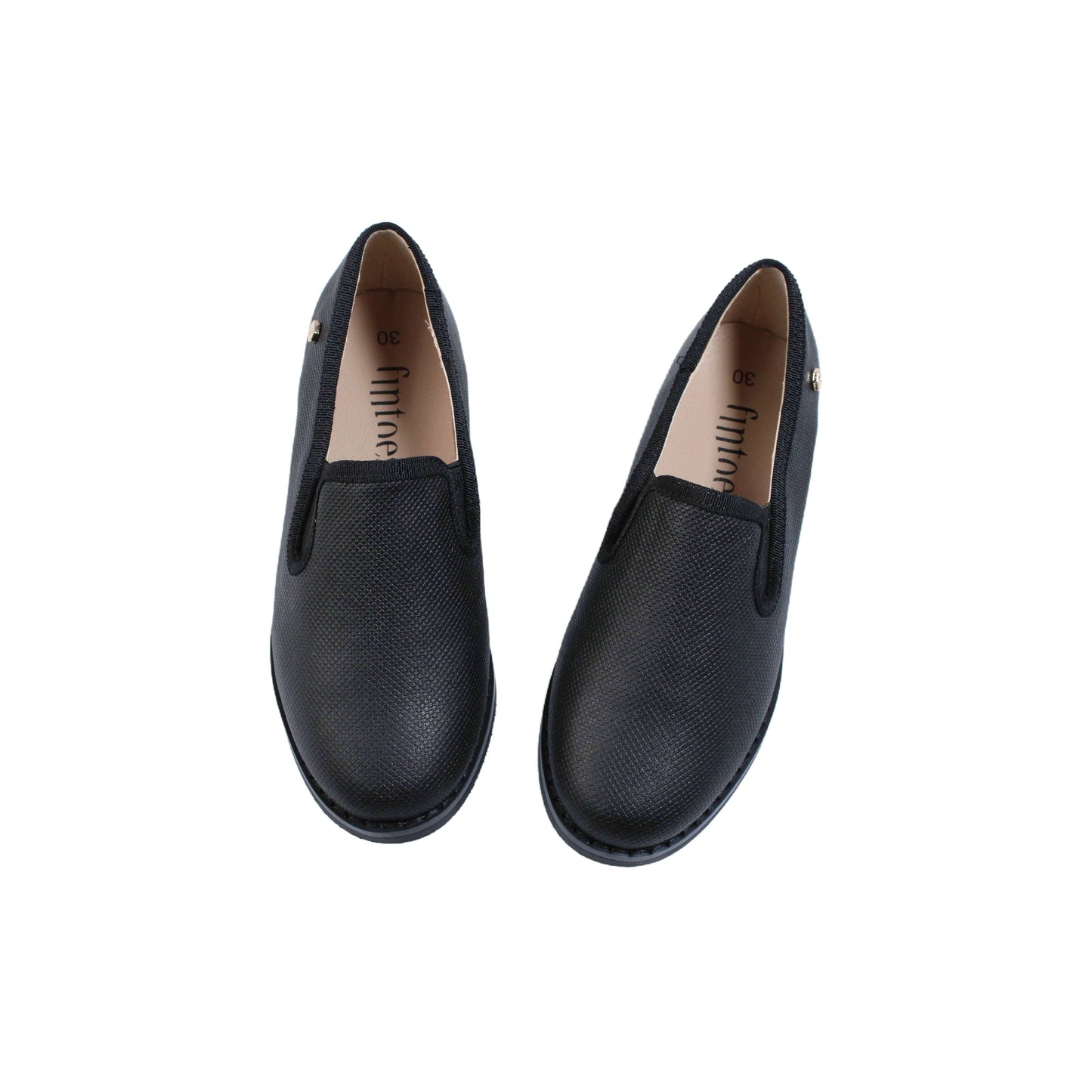 Black Leather Boys Dress Shoe Fintoes