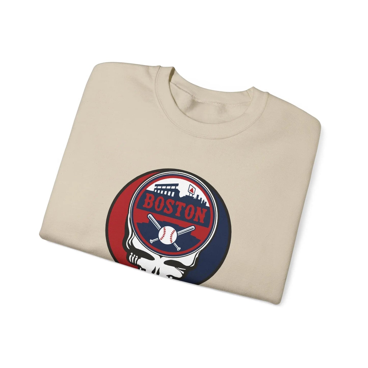 Boston Baseball Edition Stealie Grateful Dead Crewneck Sweatshirt MLB
