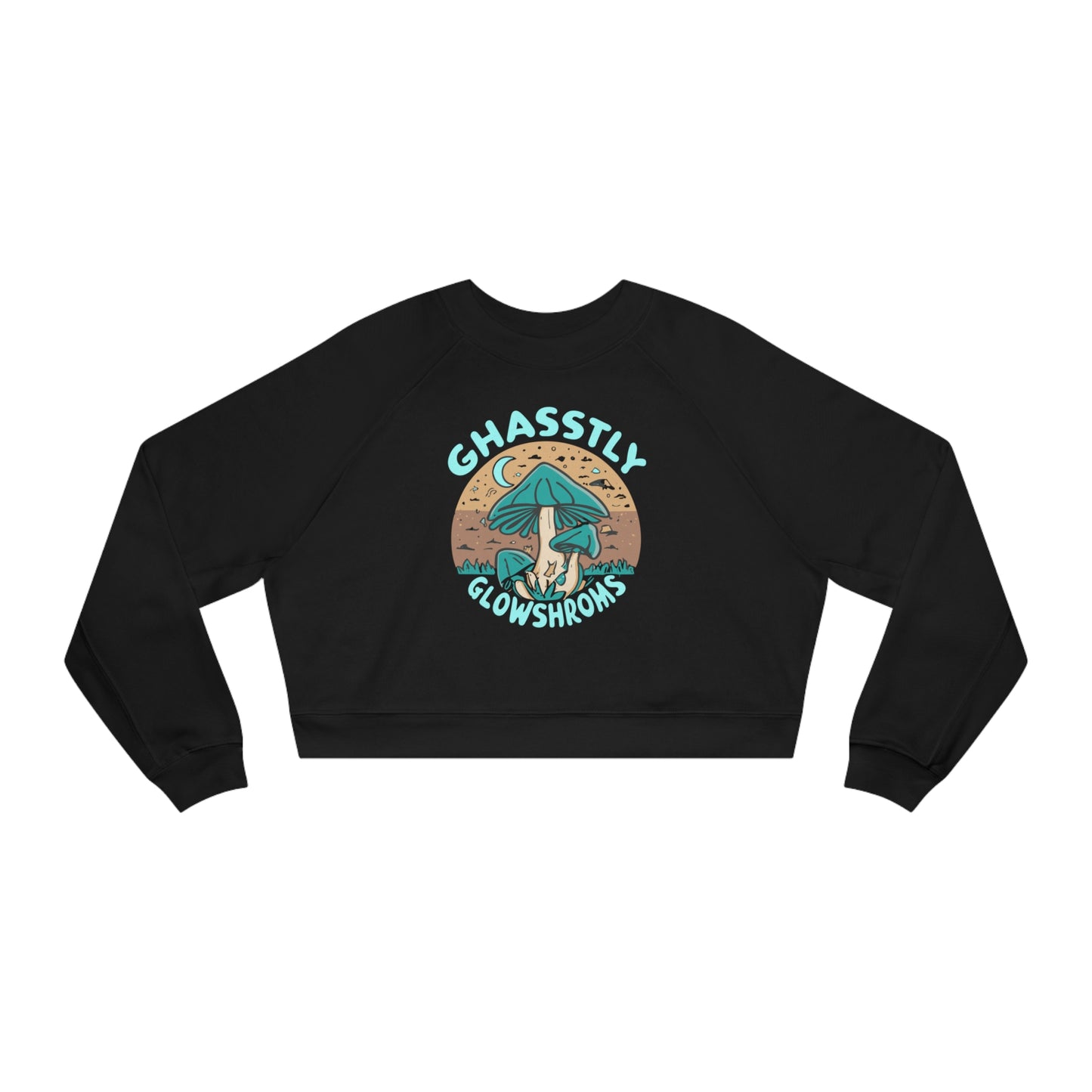 Ghastly Glowshrooms Sweatshirt, Unique Mushroom Costume & Spooky Season Halloween Sweatshirt