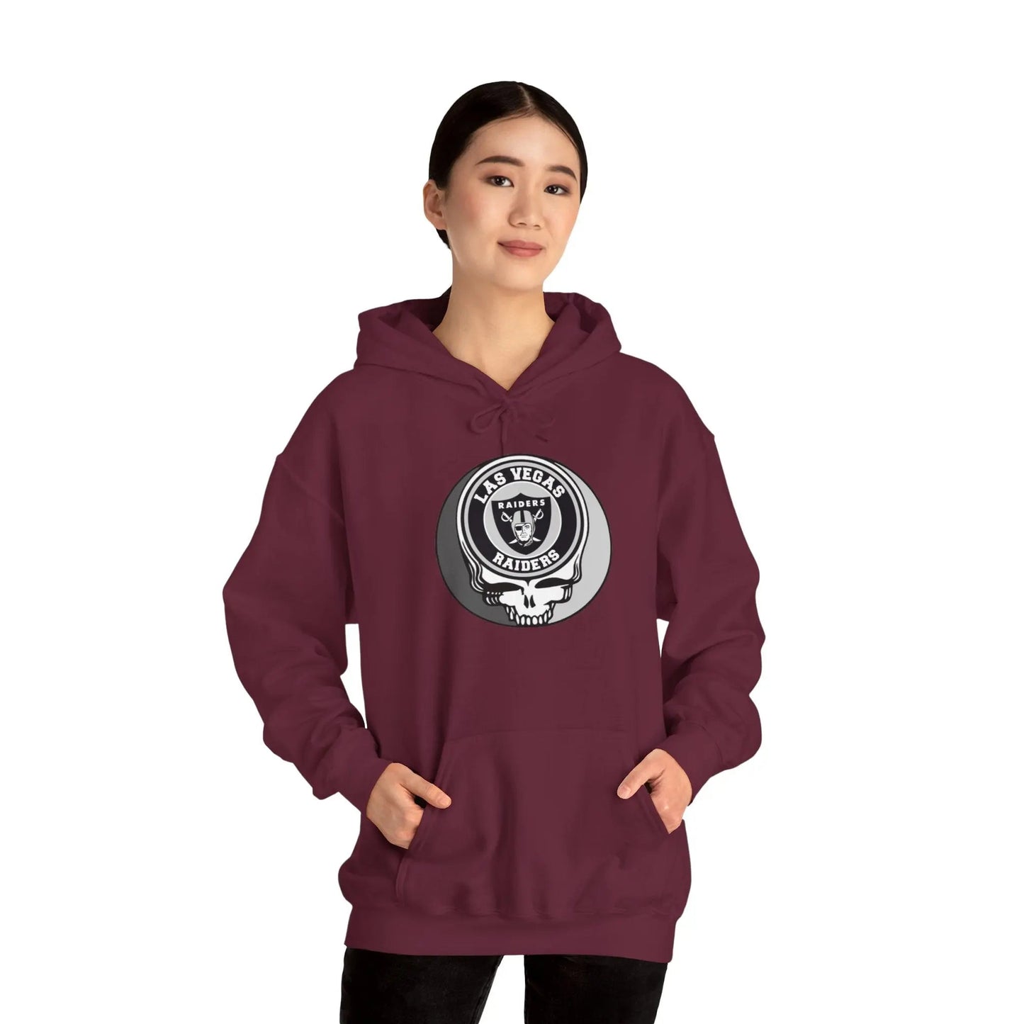 Las Vegas Raiders Grateful Dead Hoodie Medium-Heavy Fabric The Gridiron Collection