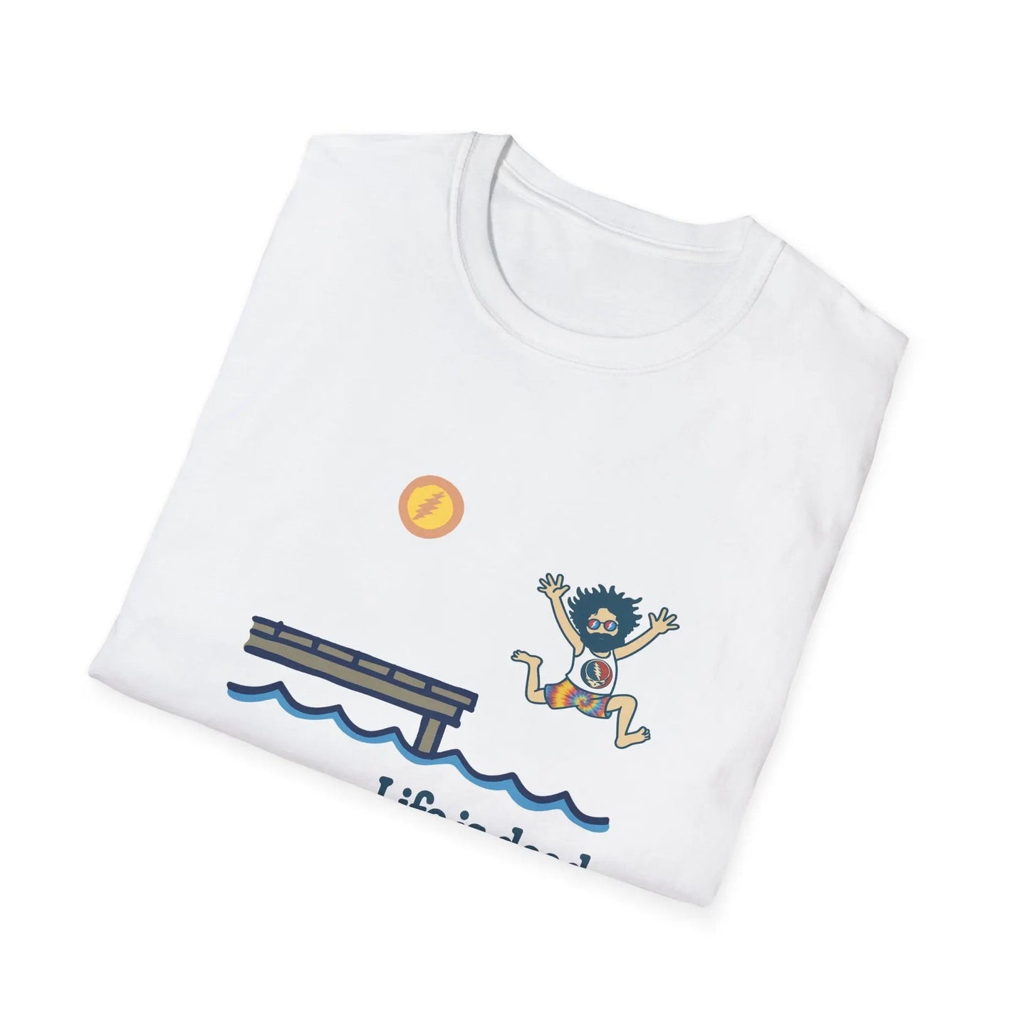 Life is Dead Jerry's Playin' At the Lake Unisex T-Shirt Grateful Dead