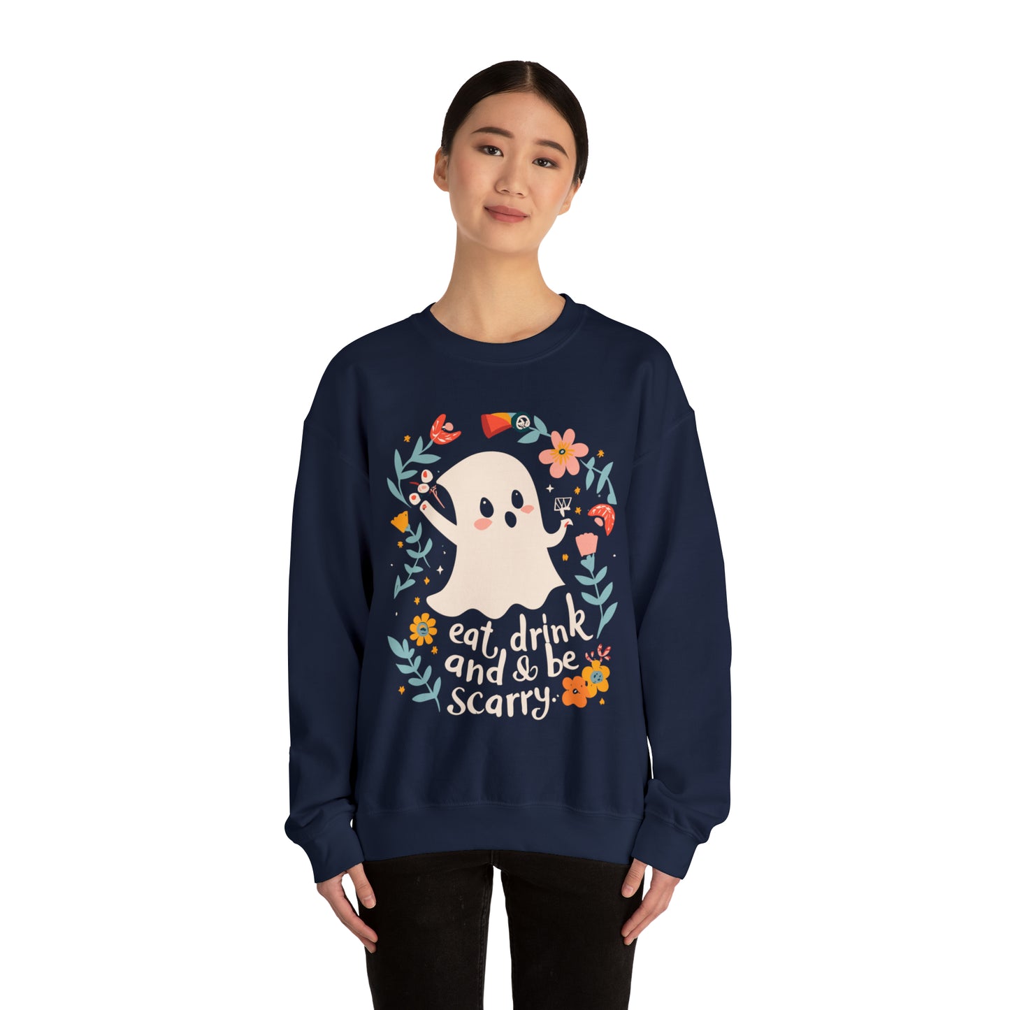 Spooky Eat, Drink and Scary Halloween Sweatshirt, Spooky Season Halloween Sweatshirt, Halloween Costume, Spooky Sweatshirt, Halloween Gifts