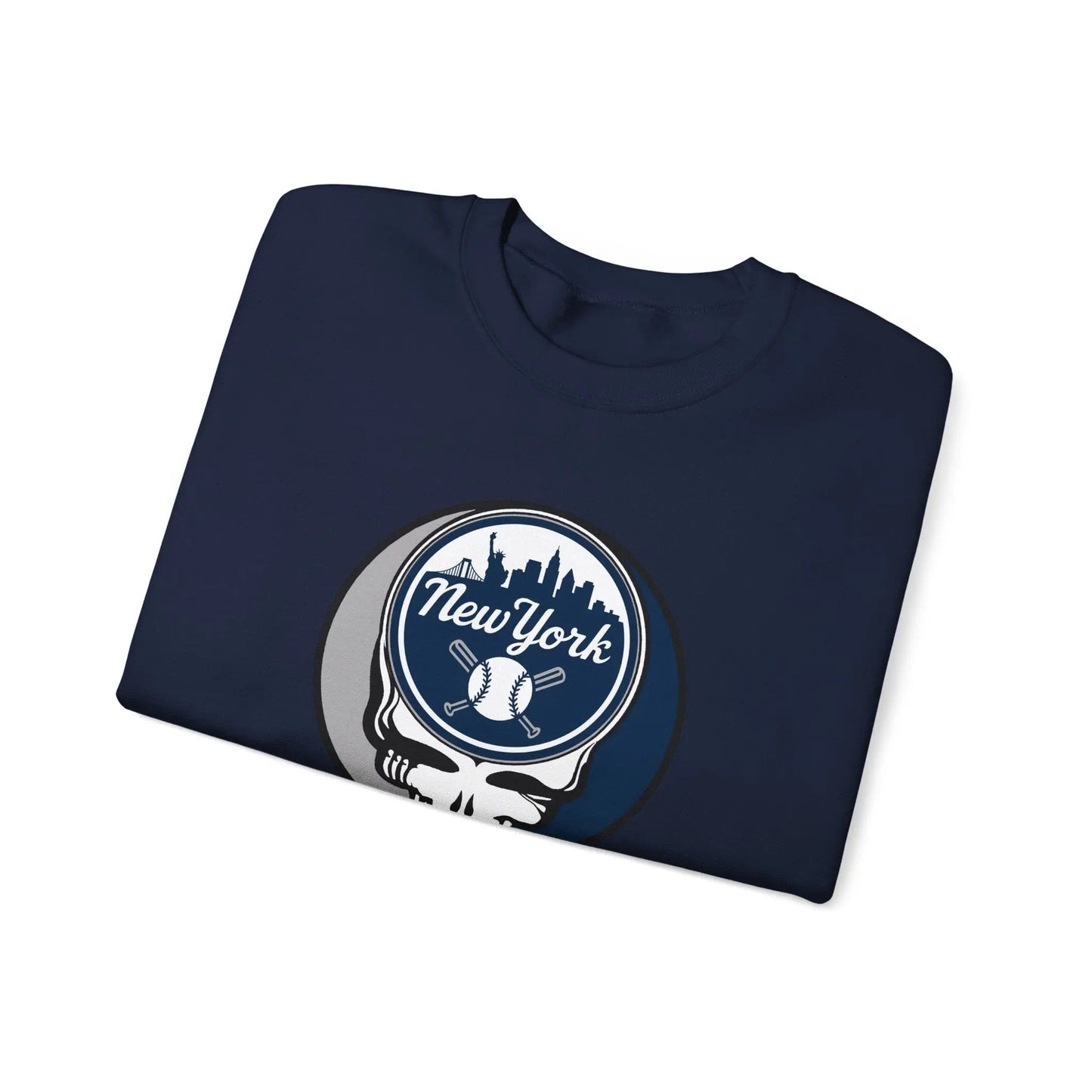 Grateful Dead Stealie New York Baseball Edition Crewneck Sweatshirt MLB
