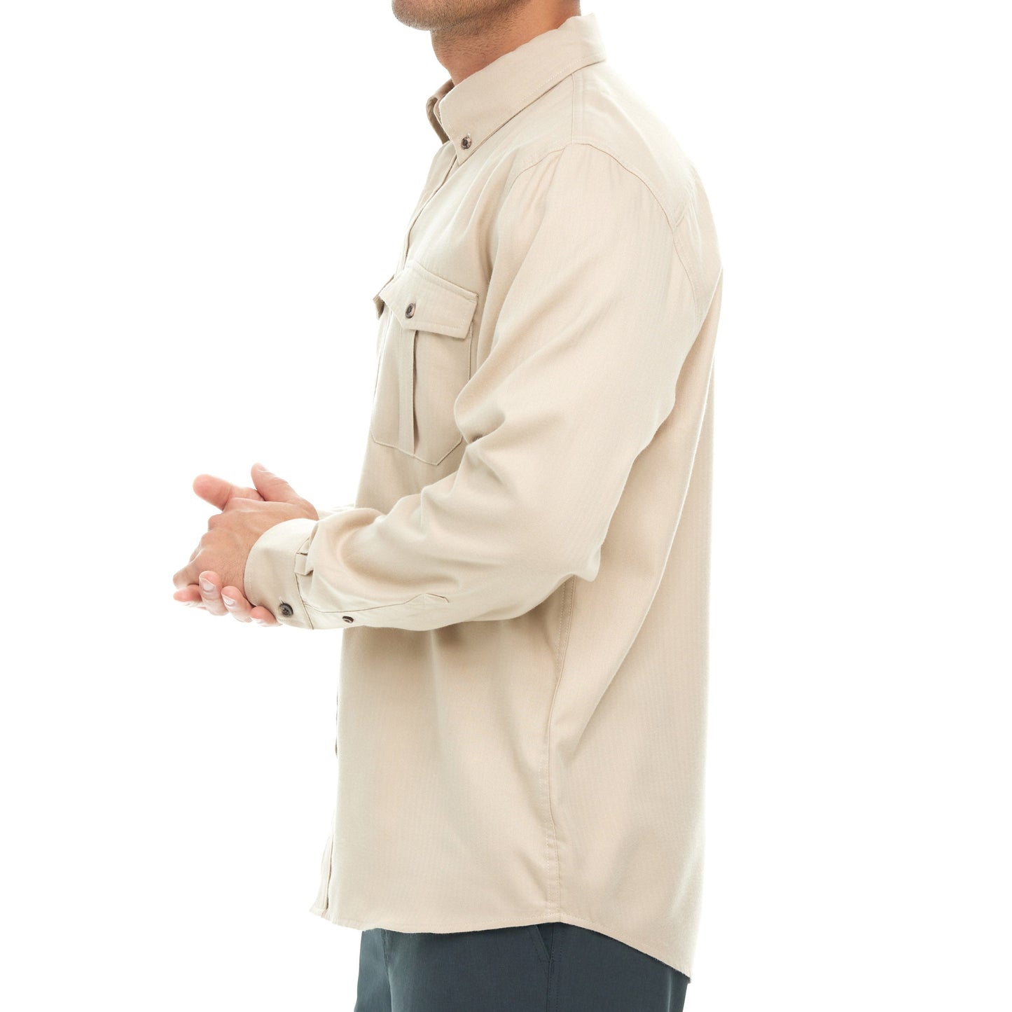 Clay Flannel Long Sleeve Shirt