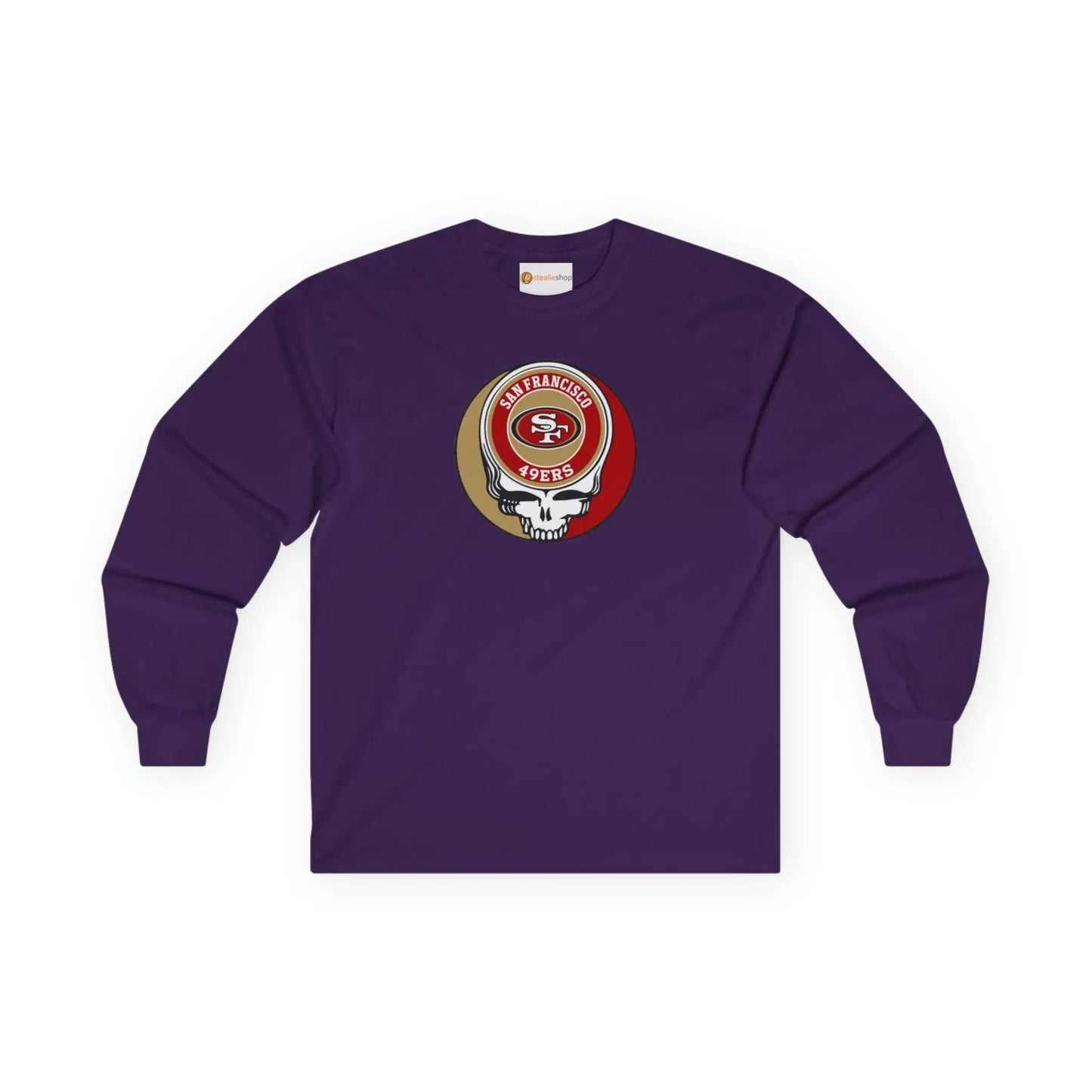 Grateful Dead Long Sleeve Tee Ultra-Cotton San Francisco 49ers The Gridiron Collection