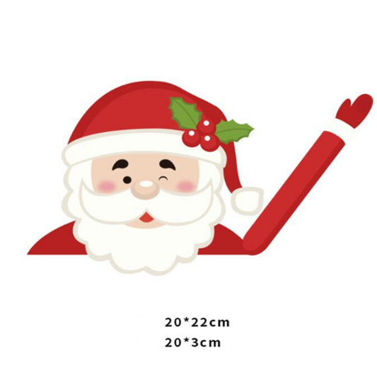 Santa Wiper Car Sticker Waterproof High Thickness Sticker