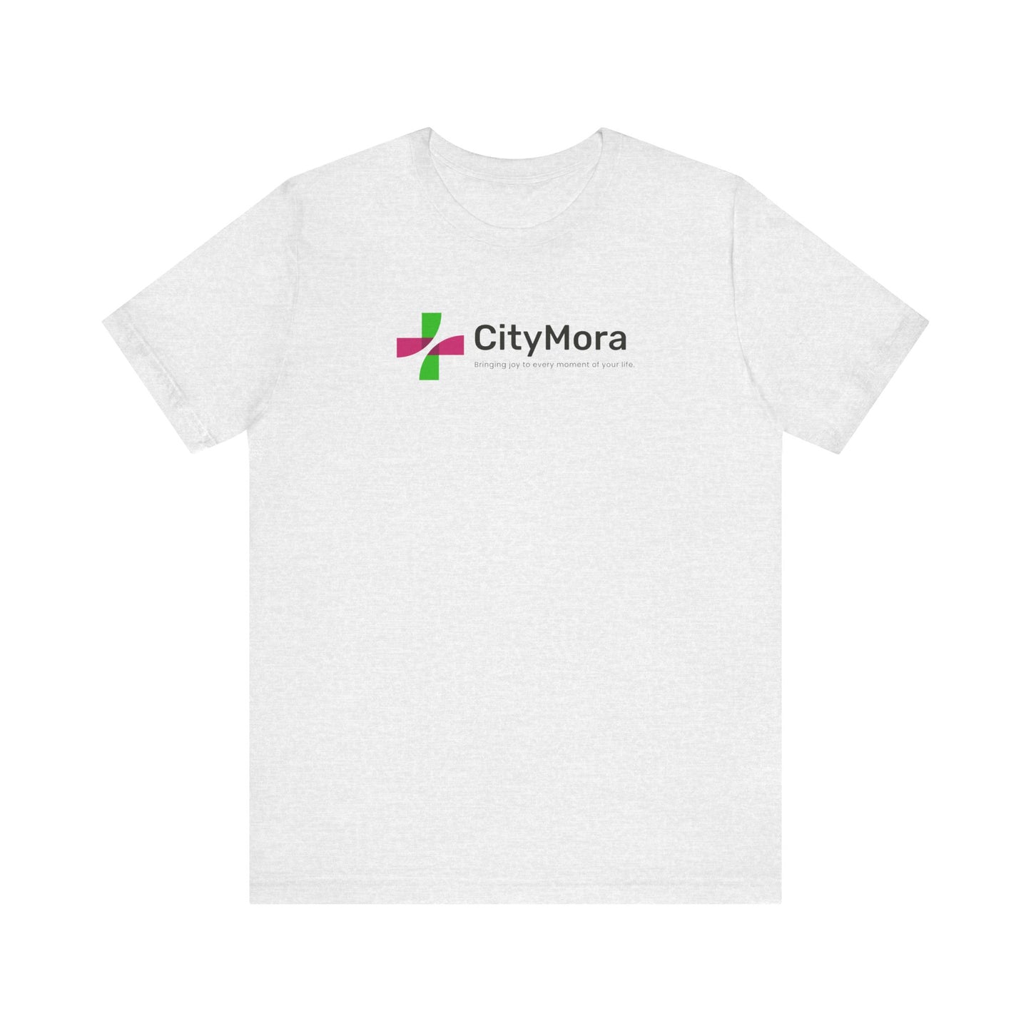Casual Unisex Tee - 'CityMora' Motivational Short Sleeve Shirt