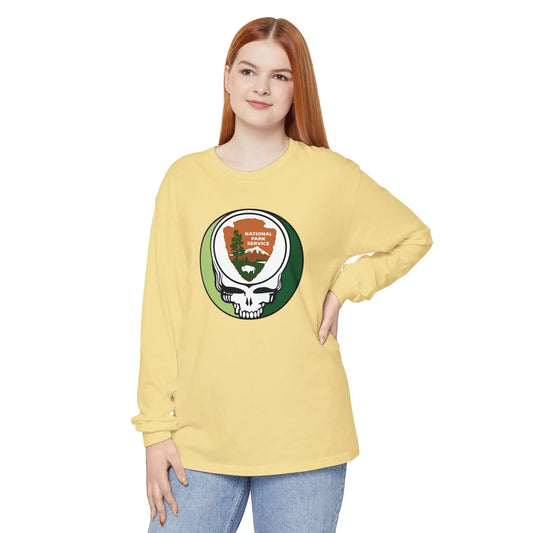 Garment-Dyed Long Sleeve T-Shirt Ring-Spun Cotton National Park Service Vineyard Collection