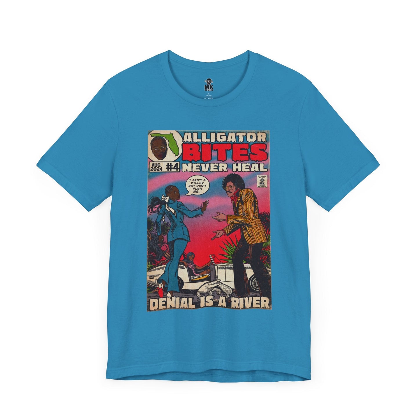 Denial is a River - Alligator Bites Unisex Jersey Short Sleeve Tee