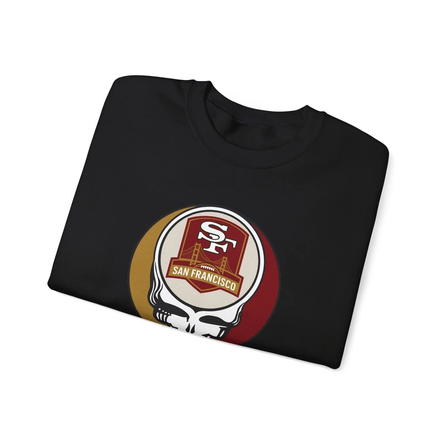 San Francisco 49ers Grateful Dead Stealie Crewneck Sweatshirt Heavy Blend