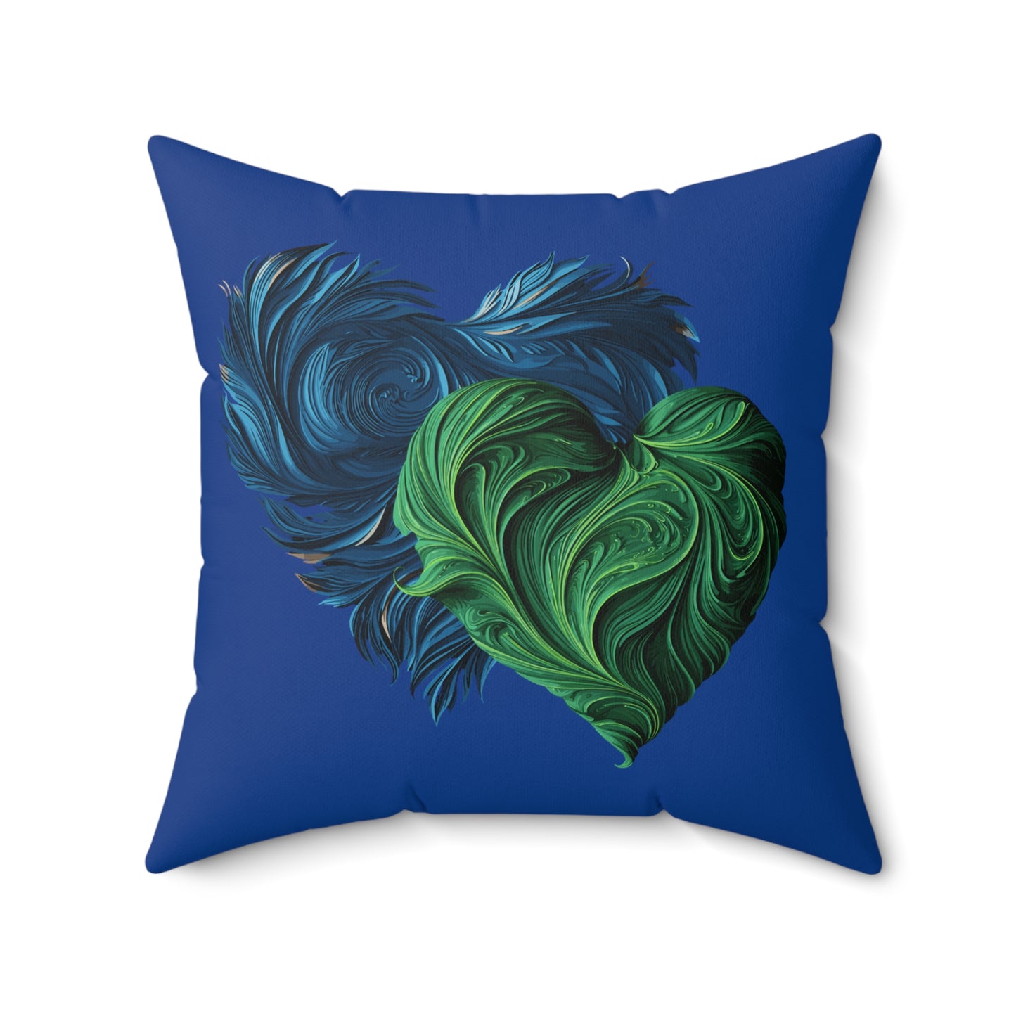 Valentine's day best home decor Dark blue Spun Polyester Square Pillow