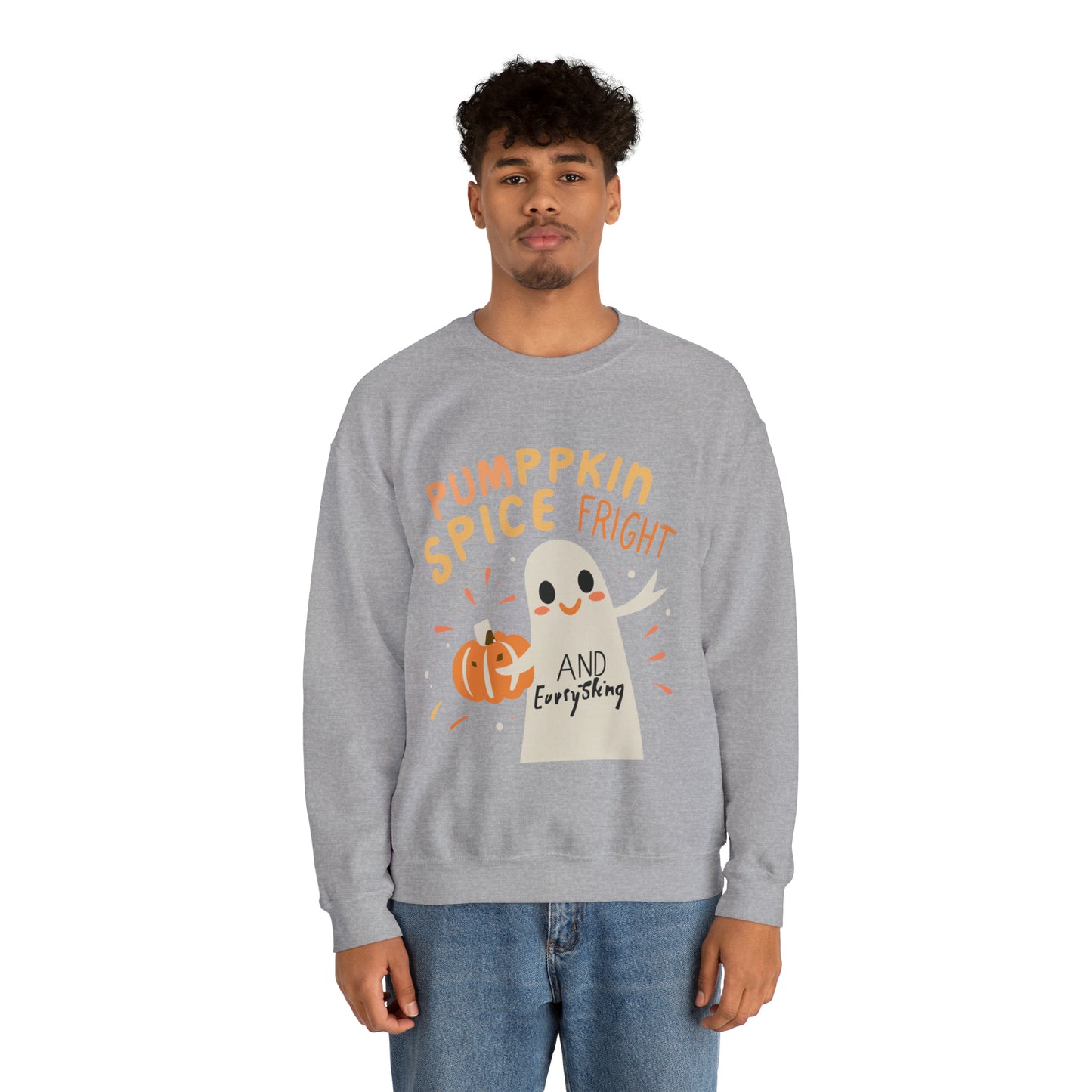 Pumppkin Spice Fright Sweatshirt, Spooky Season Halloween Sweatshirt, Winter Sweatshirt, Spooky Sweatshirt, Halloween Gifts