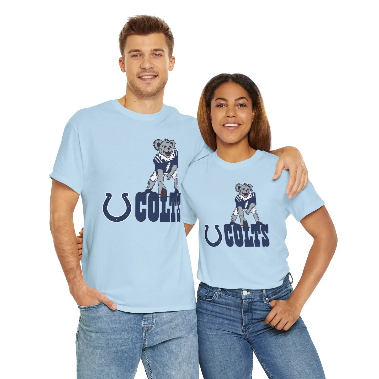 Indianapolis Colts Dancing Bear Grateful Dead T-Shirt The Gridiron Collection