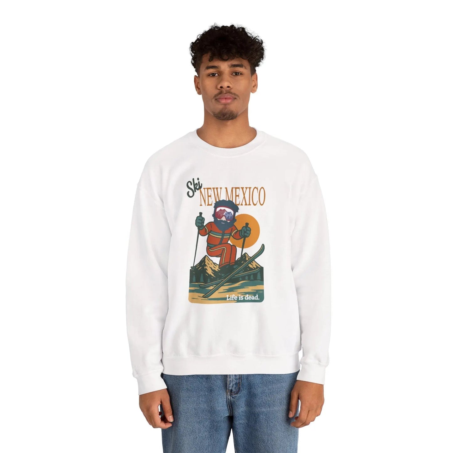 Ski New Mexico Retro Crewneck Sweatshirt