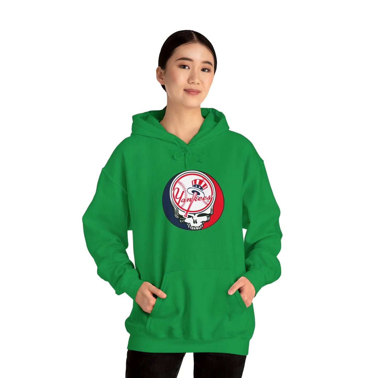 Grateful Dead Unisex Heavy Blend Hoodie MLB The Ballpark Collection New York Baseball Edition