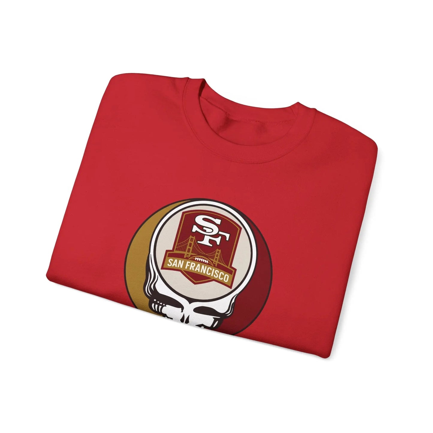 San Francisco 49ers Grateful Dead Stealie Crewneck Sweatshirt Heavy Blend