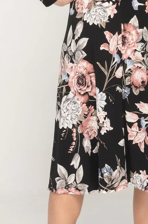 Belted Midi Dress Long Sleeve Fit and Flare Dress
